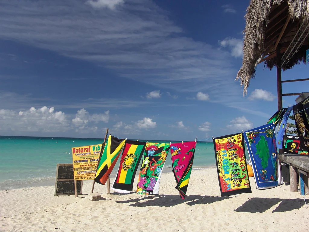 beach setting and cultural art