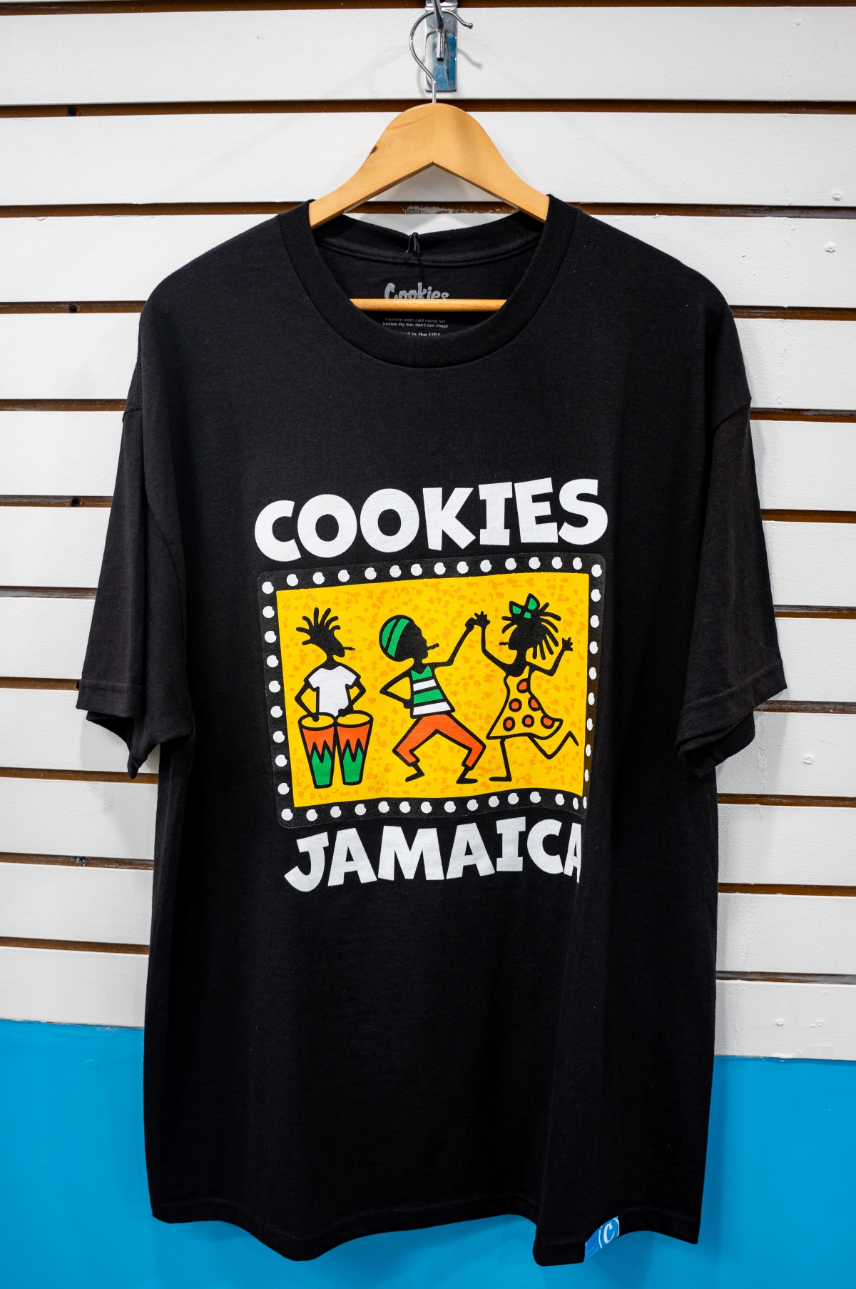 Cookies Jamaica Black T-Shirt Dancing Motif