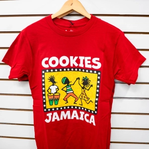 Cookies Jamaica Red T-Shirt Dancing Motif