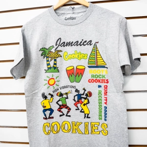 Cookies Jamaica Grey T-Shirt Roots Rock
