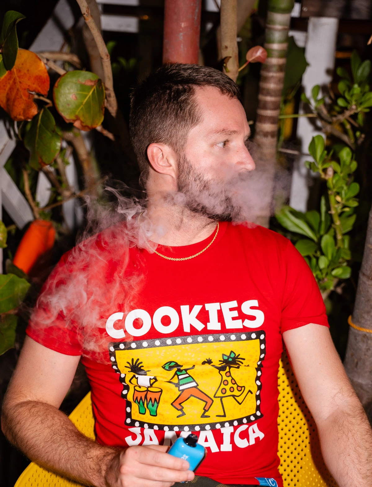 Cookies Jamaica Red T-Shirt Dancing Motif - Image 3