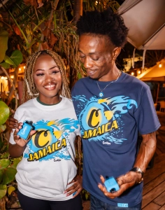 Island brand interacting with local community