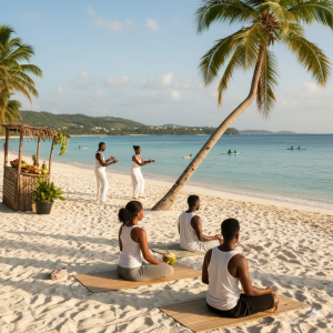 Jamaican beach lifestyle representing wellness and balance