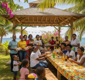 Cookies Jamaica community gathering in island setting