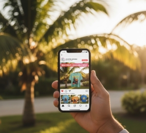 Person checking Cookies Jamaica updates on phone
