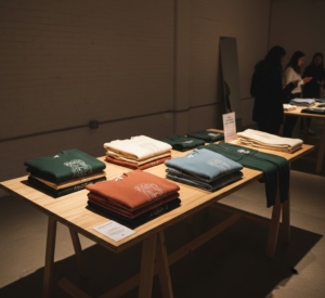 Limited edition lifestyle apparel displayed in-store