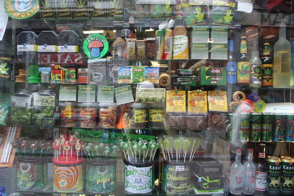 Cannabis Products Displayed.