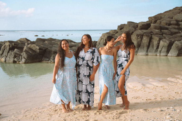 Relaxed tropical fashion worn in real life environment