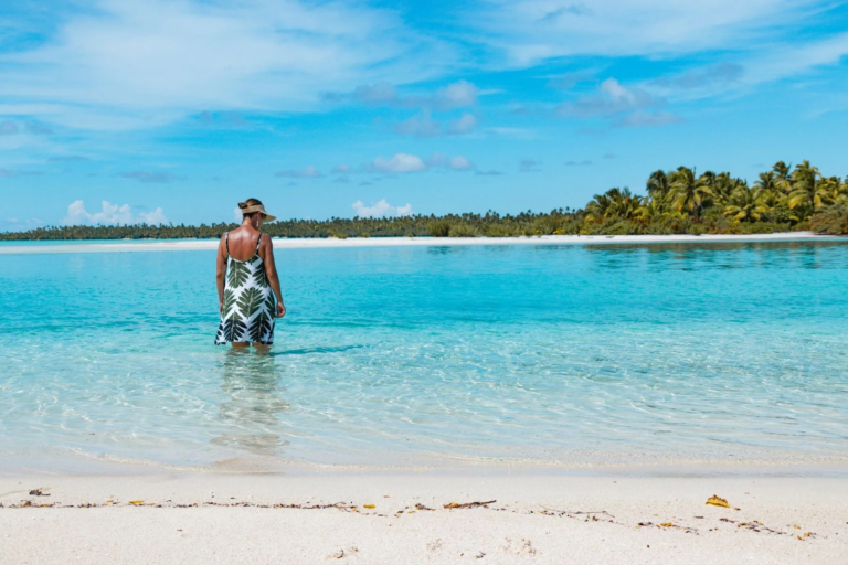 Simple Caribbean lifestyle clothing in tropical setting