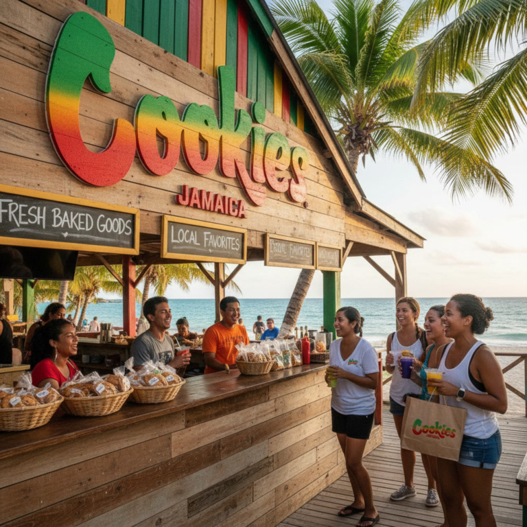 Authentic Caribbean brand environment