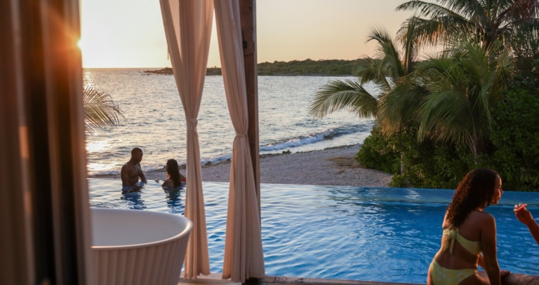 Relaxed Caribbean island lifestyle showing effortless living and natural balance.