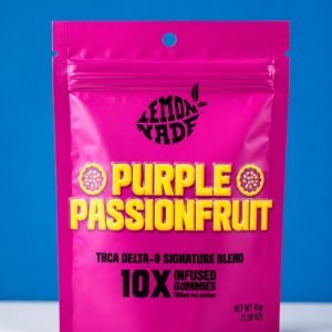 Lemonade Purple Passionfruit 10X Infused Gummies (THCA Delta-9 Signature Blend)