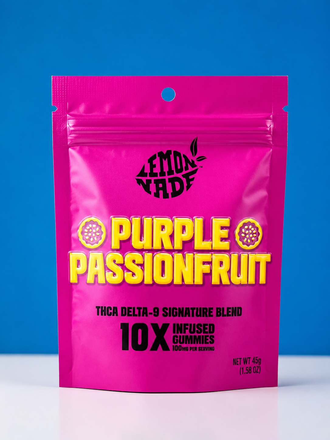 Lemonade Purple Passionfruit 10X Infused Gummies (THCA Delta-9 Signature Blend)