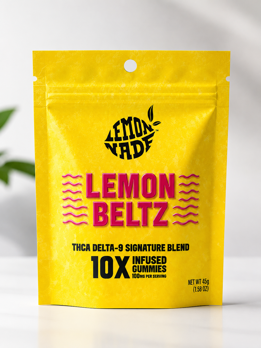Lemonade Lemon Beltz 10X Infused Gummies (THCA Delta-9 Signature Blend)