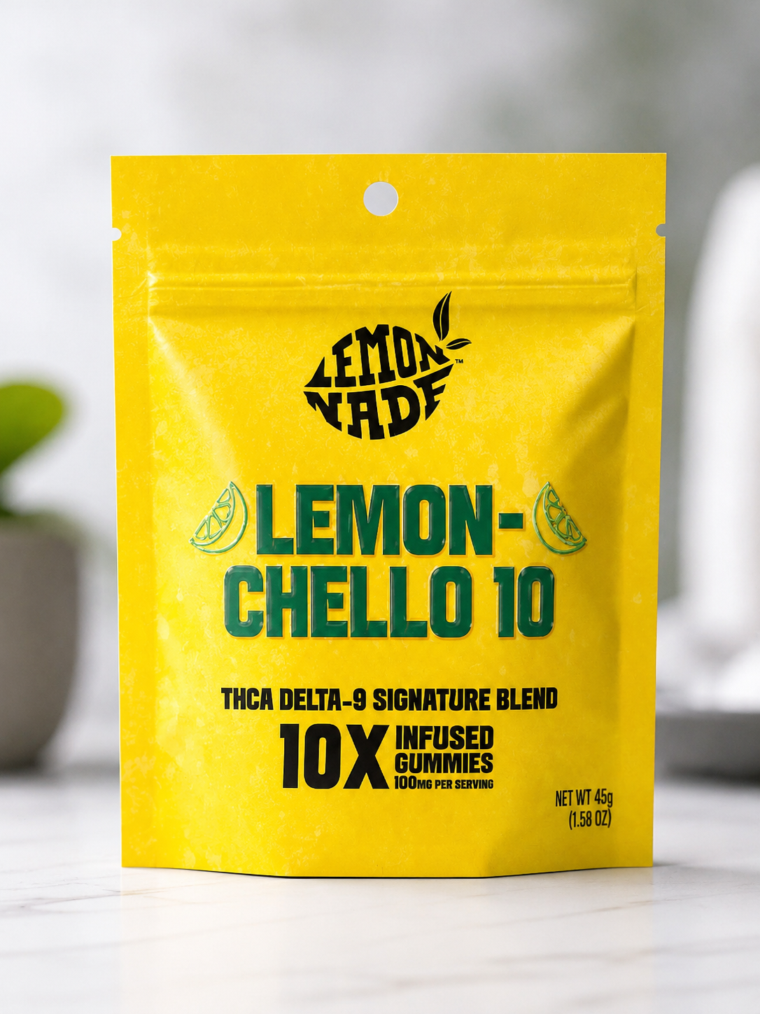 Lemonade Lemon-Chello 10X Infused Gummies (THCA Delta-9 Signature Blend)