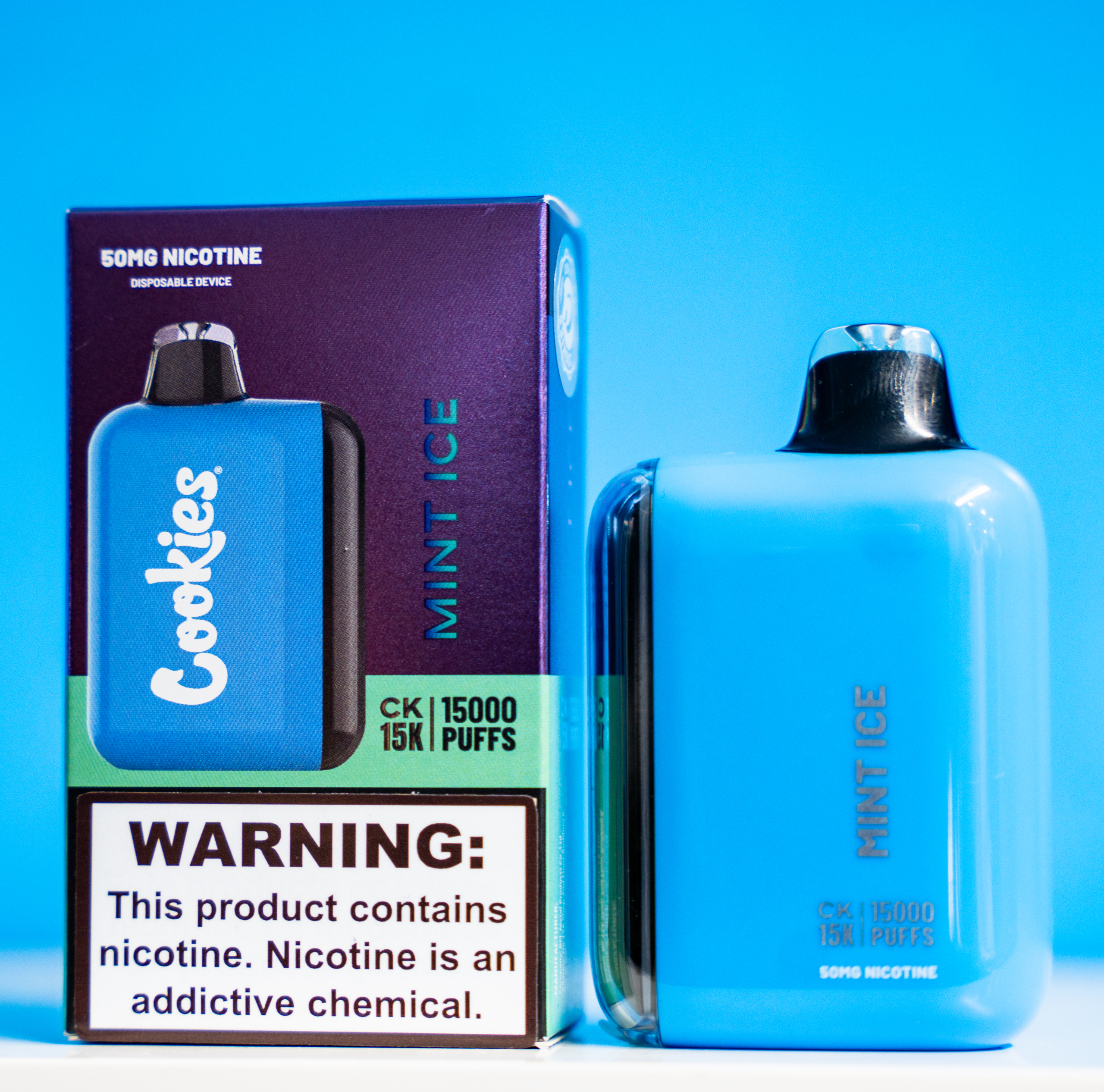 Cookies 15K Puff Vape Mint Ice disposable device